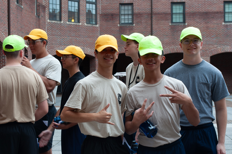 Cadets posing for a picture.